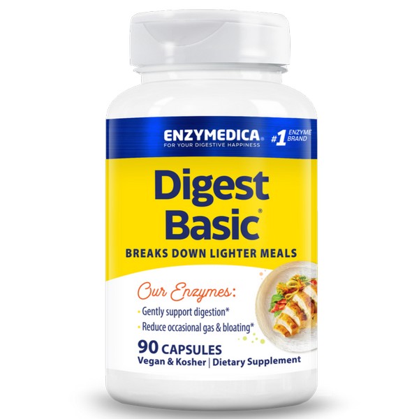 Enzymedica Digest Basic 90 Capsules digestive enzyme supplement